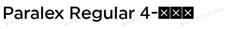 Paralex Regular 4字体转换